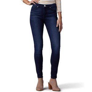Lee Womens Slimming Fit Rebound Skinny Leg Jean Denim Pants Size 10 M